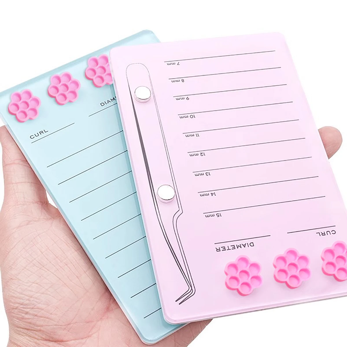 Eyelash Extension Menu - 속눈썹 연장 스케일 홀더 접착제 팔레트