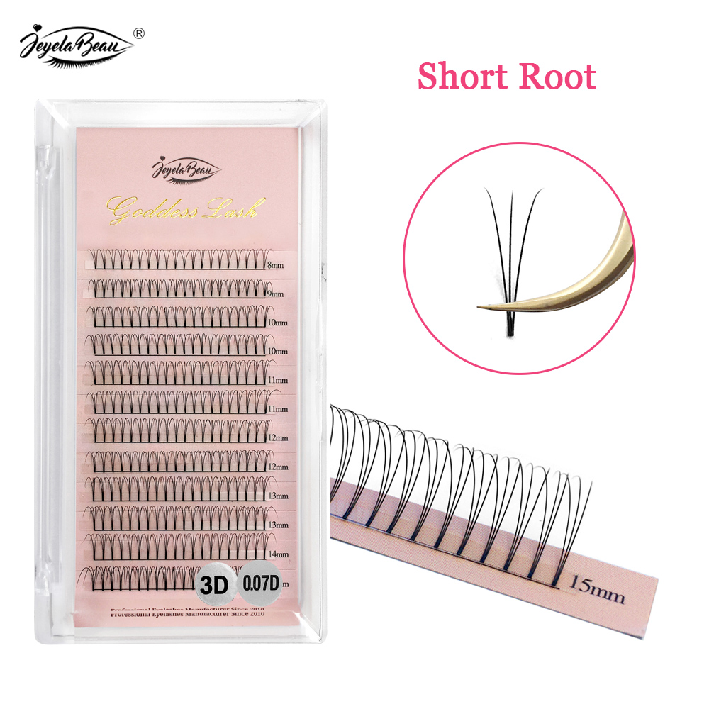 Eyelash Extension Russian Volume - 여신 3D 미리 만들어진 팬 속눈썹