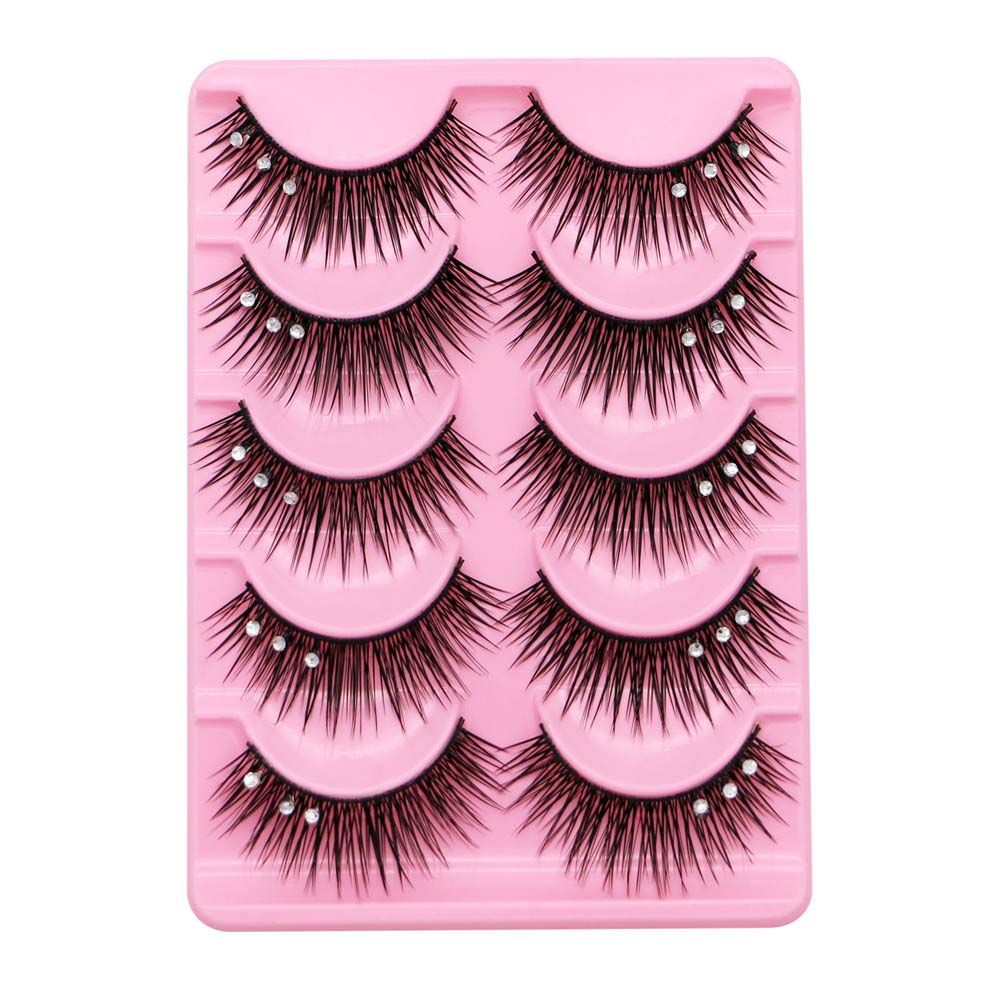 Eyelash Extension For Big Eyes - 스팽글 두꺼운 크로스 래쉬 아이 메이크업