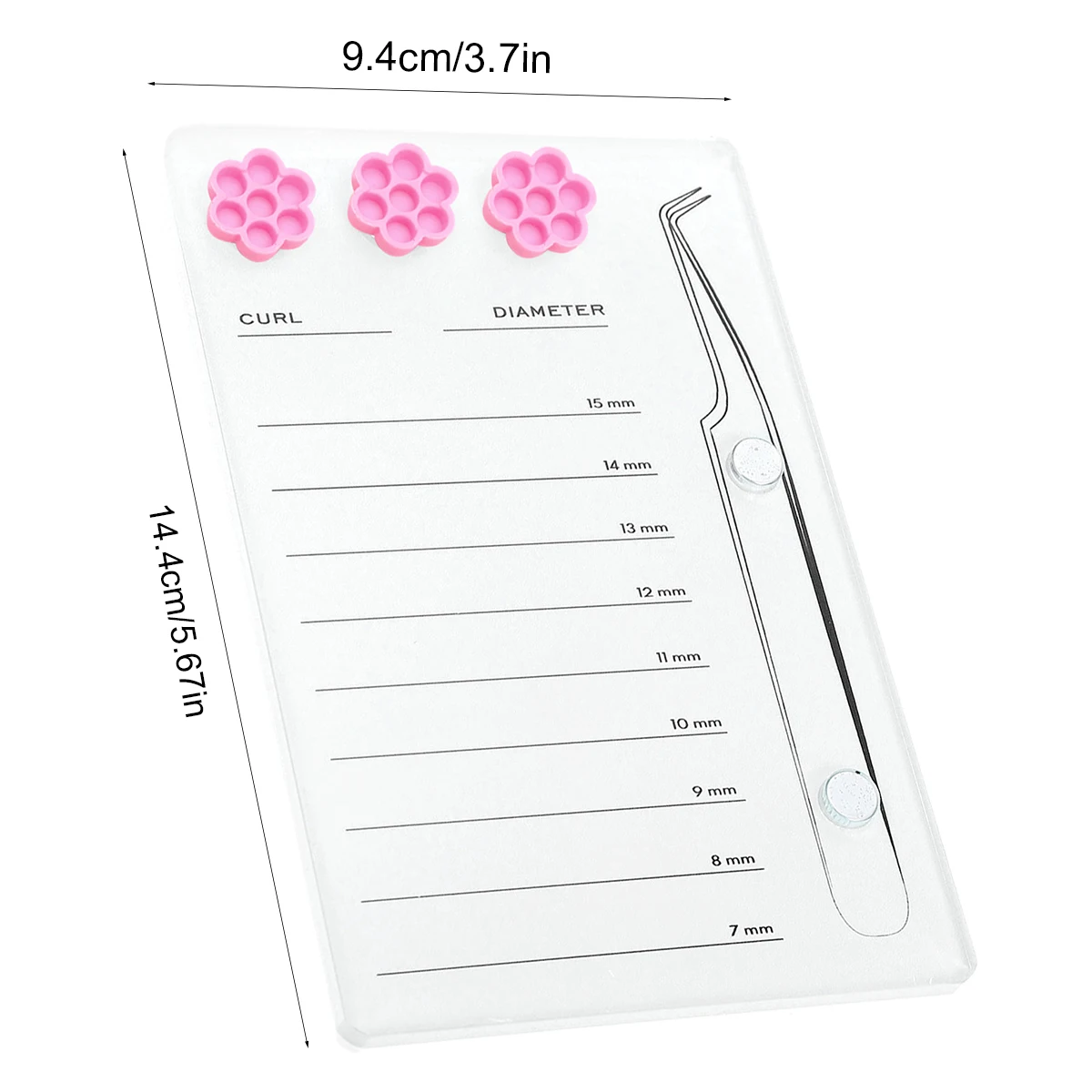 속눈썹 연장 스케일 홀더 접착제 팔레트 컵이있는 자기  - Eyelash Extension Menu 리뷰 및 가격