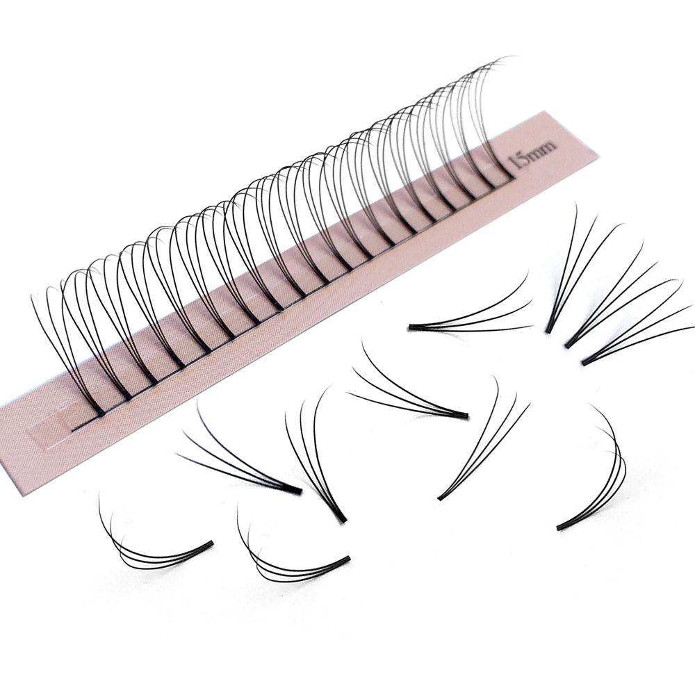 여신 3D 미리 만들어진 팬 속눈썹 연장 짧은 루트 W - Eyelash Extension Russian Volume 리뷰 및 가격