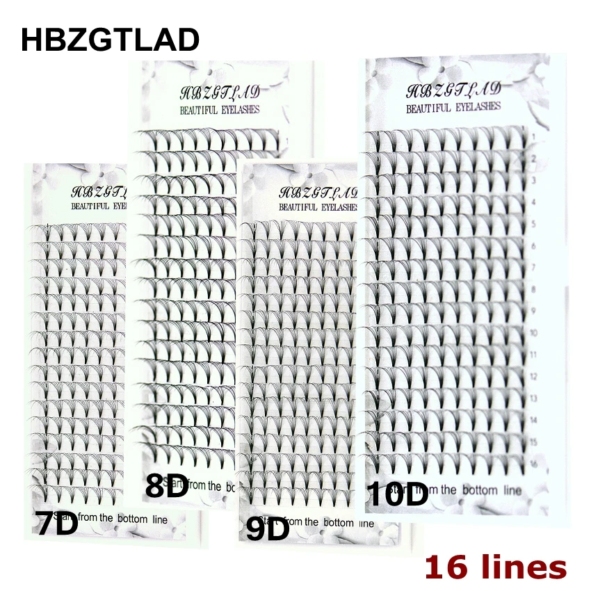 HBZGTLAD 16라인 대용량 프리메이드 볼륨 팬 7 - Eyelash Extension Russian Volume 리뷰 및 가격