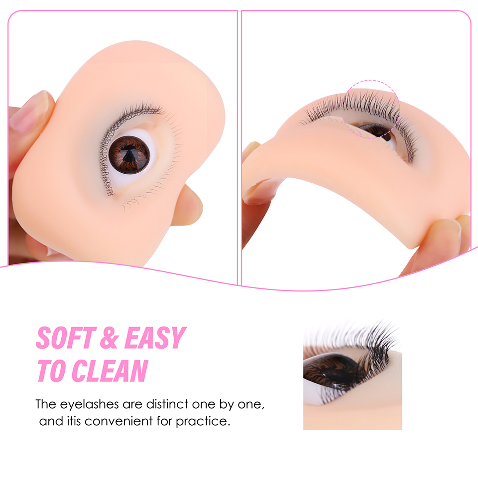 3중 실리콘 눈 모형 속눈썹 연장 눈썹 연습용 신축성  - Eyelash Extension Natural Classic 리뷰 및 가격