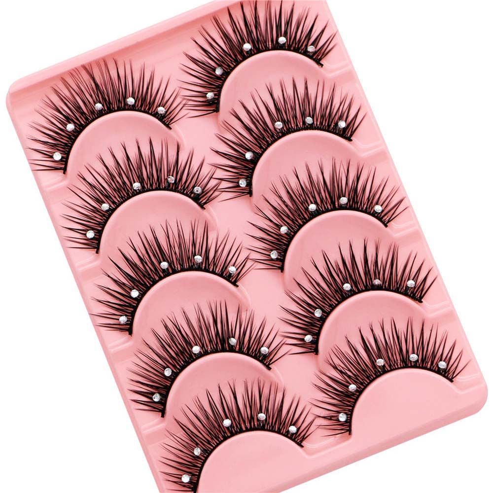 지속력 있는 두꺼운 크로스 래쉬 반짝이는 라인스톤 인조 - Eyelash Extension For Big Eyes 리뷰 및 가격
