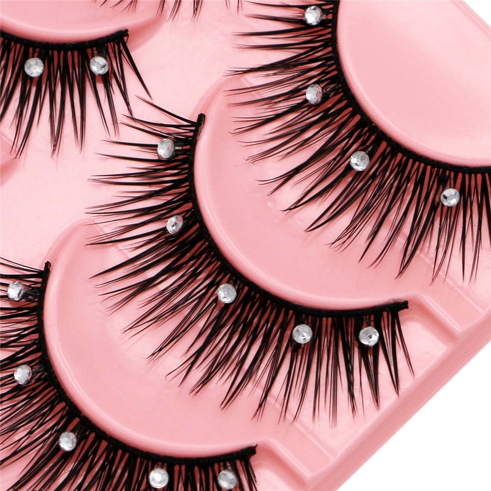 지속력 있는 두꺼운 크로스 래쉬 반짝이는 라인스톤 인조 - Eyelash Extension For Big Eyes 리뷰 및 가격