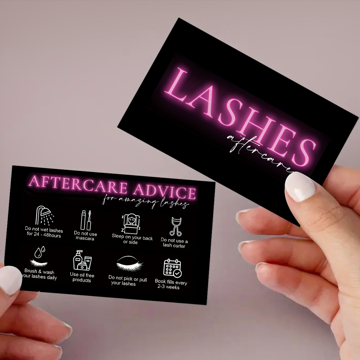 50 개/몫 대리석 속눈썹 애프터 케어 카드 래쉬 명함 - Eyelash Extension Menu 리뷰 및 가격