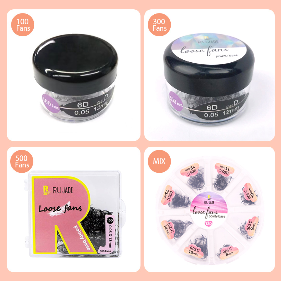 RUJADE 얇은 뾰족한 베이스 인조 속눈썹 익스텐션, - Eyelash Extension Russian Volume 리뷰 및 가격
