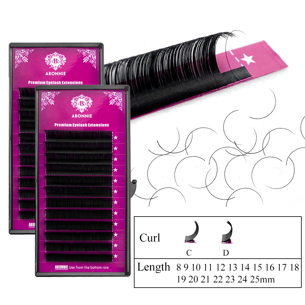 Abonnie B 컬 8-15mm 가짜 개별 속눈썹 M - Eyelash Extension Natural Classic 리뷰 및 가격