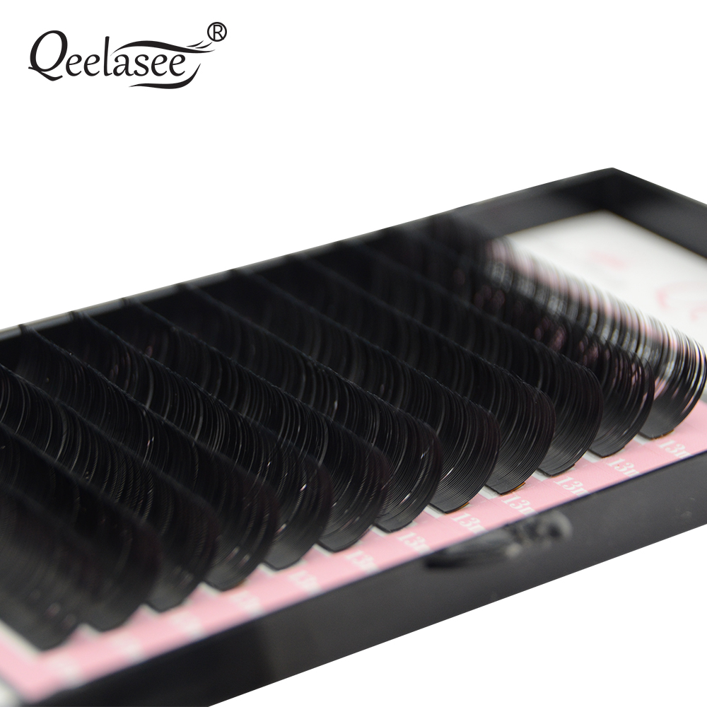 Qeelasee-인조 밍크 개별 속눈썹 연장 실, 전문 - Eyelash Extension Russian Volume 리뷰 및 가격