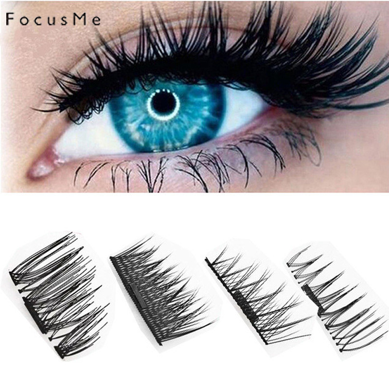 FocusMe 4pcs/2Pair 더블 자석 가짜 속눈 - Eyelash Extension For Big Eyes 리뷰 및 가격